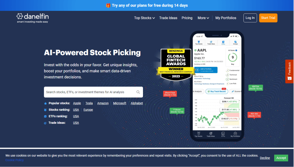 Danelfin investing bot