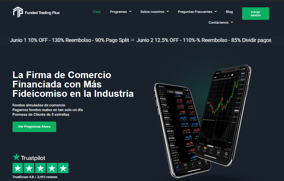 Cupón de Descuento de Funded trading plus